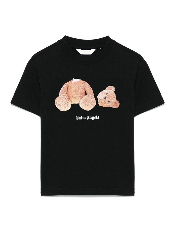 Palm Angels: T-shirts - T-Shirt - Schwarz