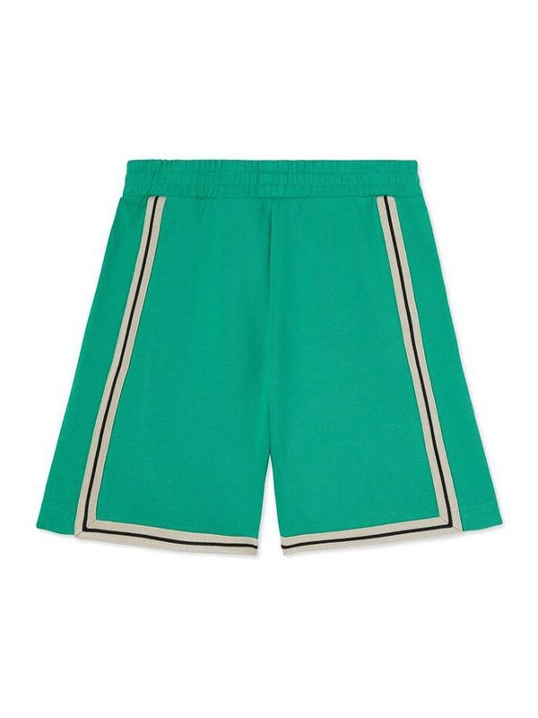 Palm Angels: トラウザーショーツ - ショートパンツ - 緑