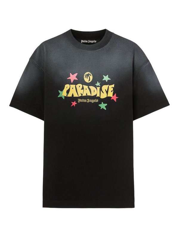 Palm Angels: Camisetas - Camiseta - Negro