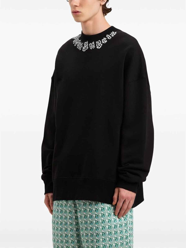 Rundhalspullover - Schwarz shop online: Palm Angels