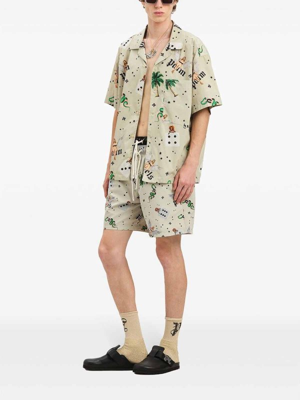 The Best Shops Palm Angels: シャツ - ベージュ