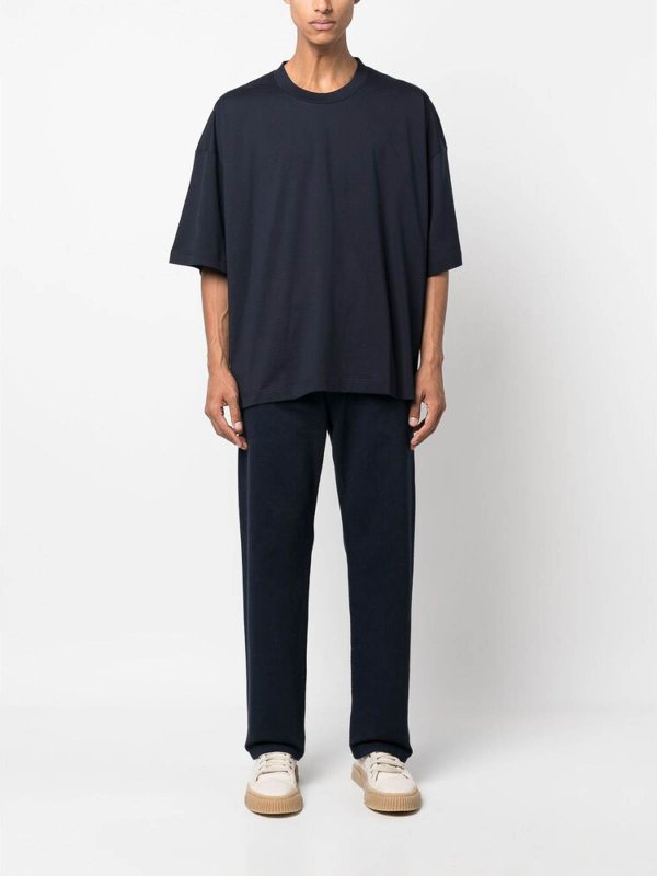 Tシャツ - ブルー shop online: STUDIO NICHOLSON