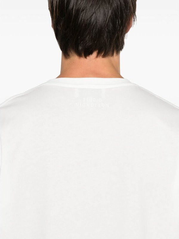 Tシャツ - 白 shop online: STUDIO NICHOLSON