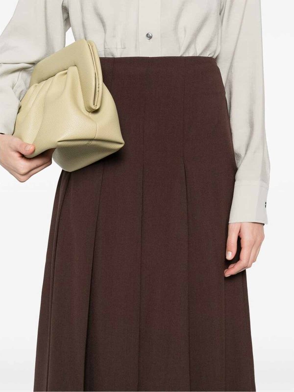STUDIO NICHOLSON buy online 膝丈/ミディスカート - ブラウン