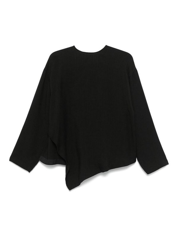 STUDIO NICHOLSON: Strickpullover mit Rundhalsausschnitt - Rundhalspullover - Schwarz