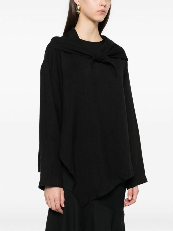 The Best Shops STUDIO NICHOLSON: Strickpullover mit Rundhalsausschnitt - Rundhalspullover - Schwarz