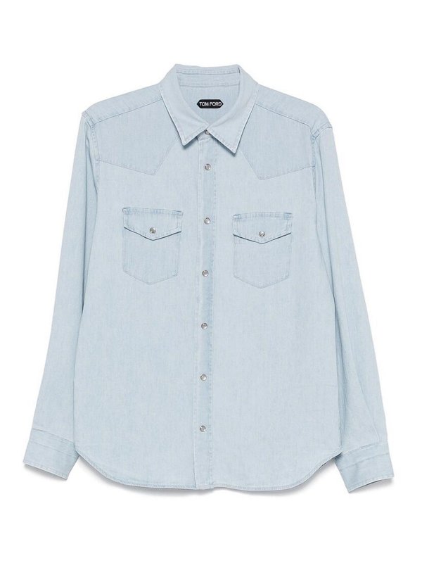 TOM FORD: Hemden - Hemd - Blau