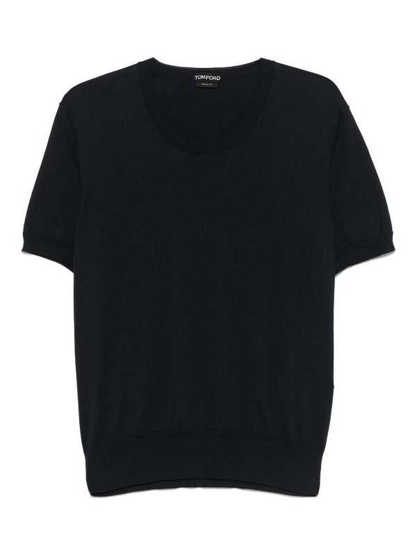 TOM FORD: Pull col rond - Pull Col Rond - Bleu
