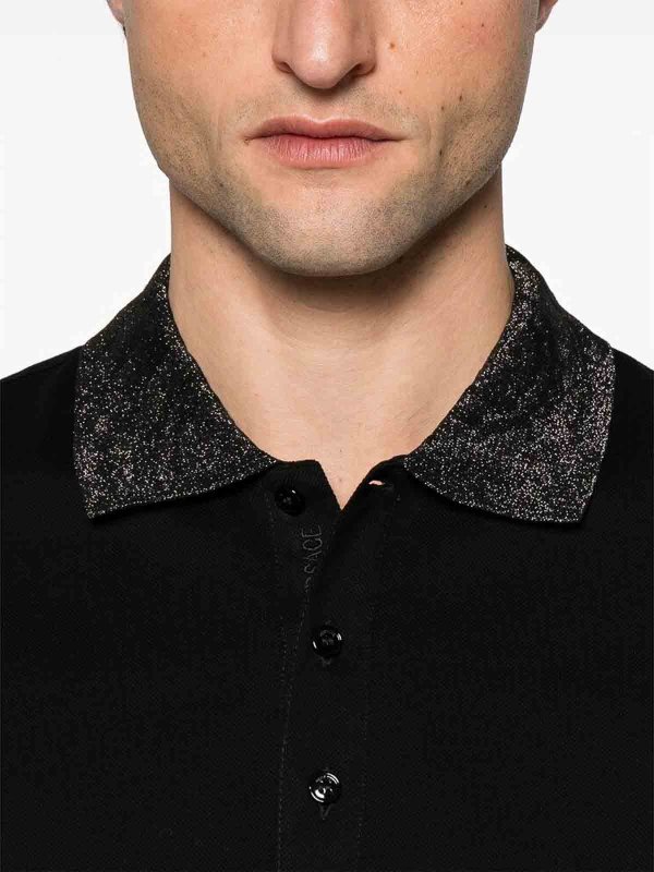 The Best Shops VERSACE: Strickpullover mit Rundhalsausschnitt - Rundhalspullover - Schwarz