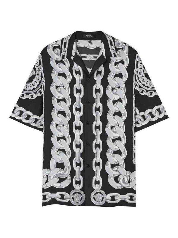 VERSACE: Camisas - Camisa - Negro