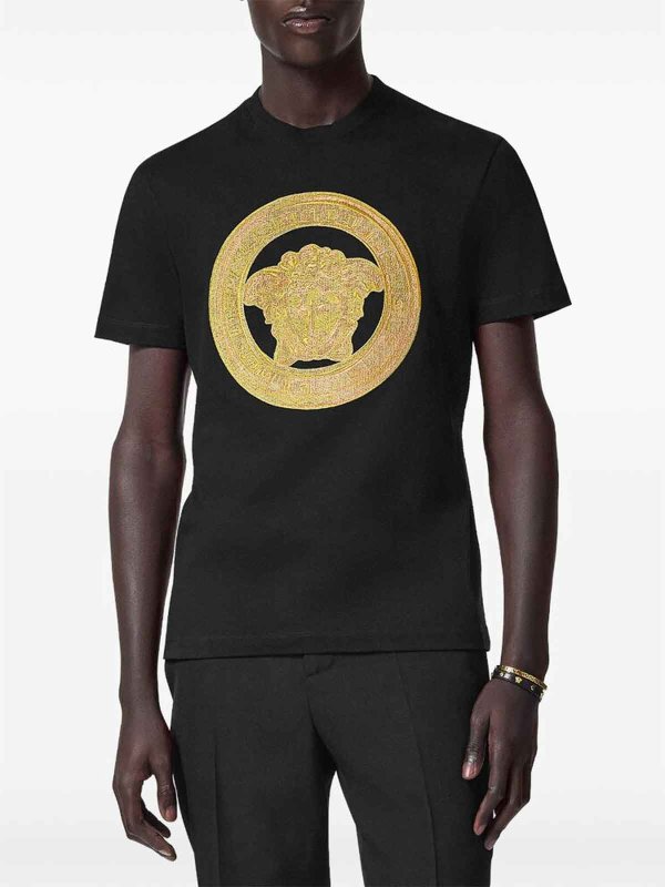 VERSACE: T-shirts online - T-Shirt - Schwarz