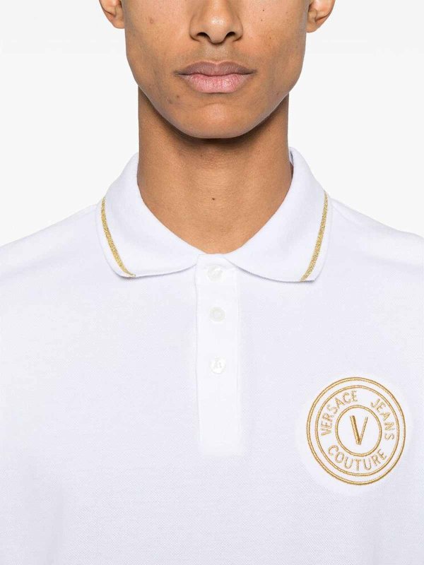 Rundhalspullover - Weiß shop online: Versace Jeans Couture