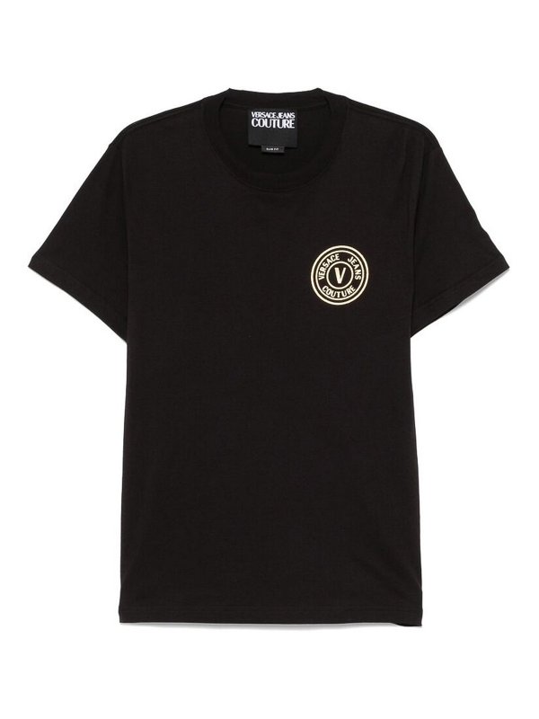 Versace Jeans Couture: Tシャツ - Tシャツ - 黒