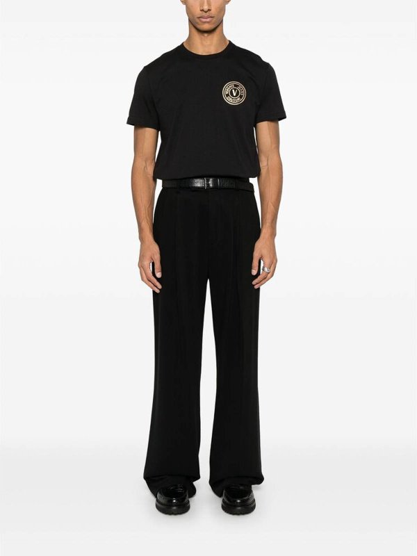 Tシャツ - 黒 shop online: Versace Jeans Couture