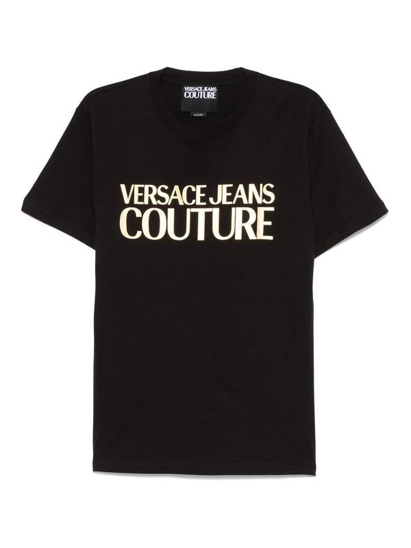 Versace Jeans Couture: Tシャツ - Tシャツ - 黒