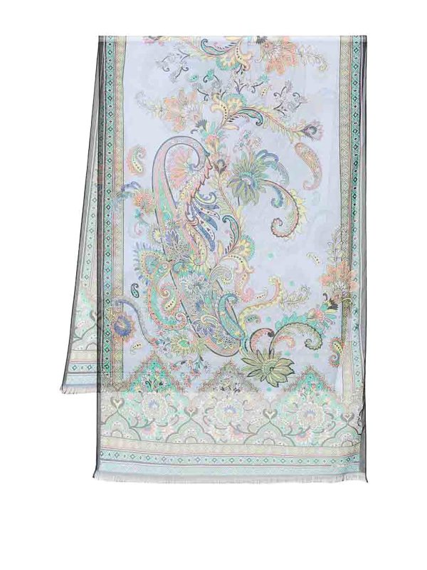 ETRO: Bufandas y pañuelos - Bufanda - Azul