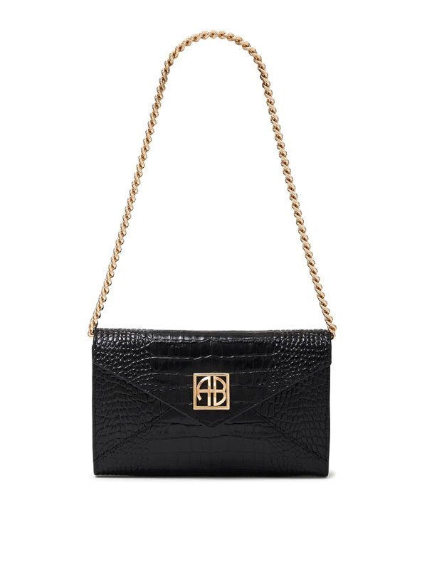 ANINE BING: クロスボディバッグ - クロスボディバッグ - 黒