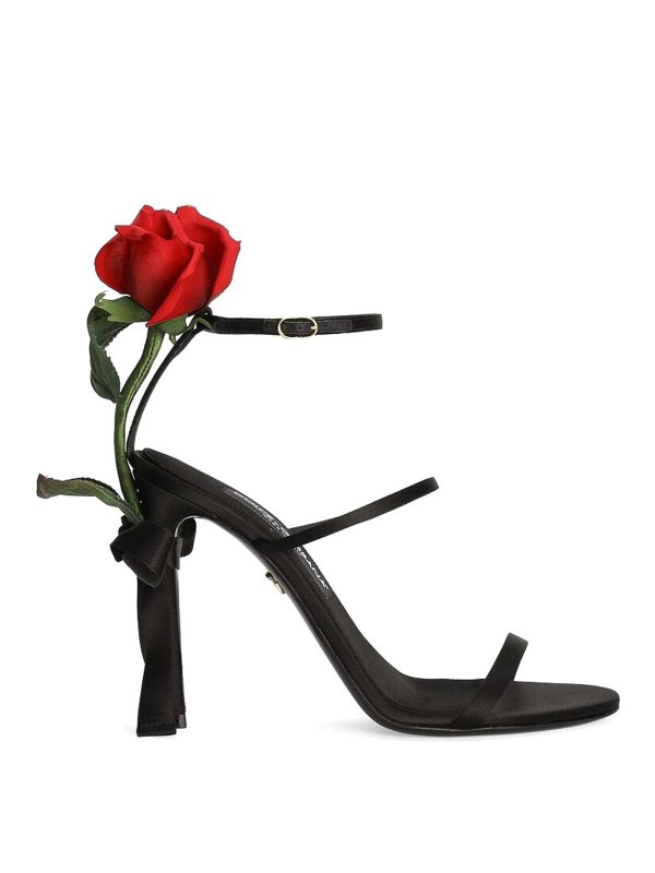 DOLCE & GABBANA: サンダル - サンダル - 黒