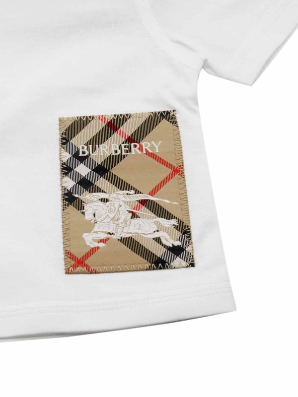 BURBERRY: T-shirts online - T-Shirt - Weiß