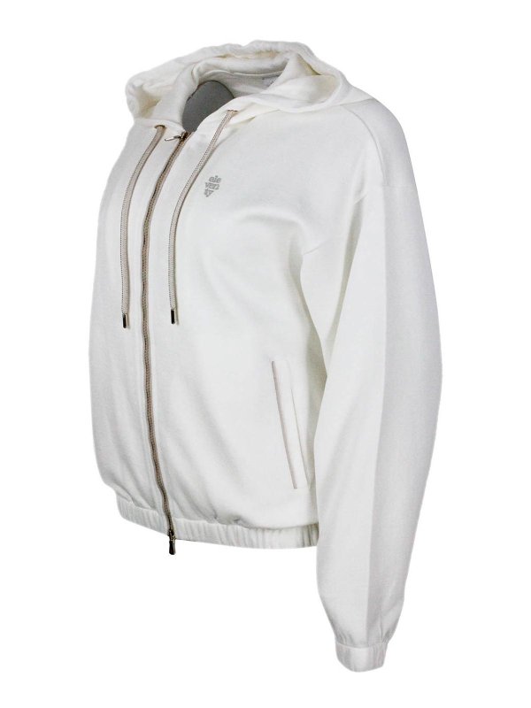 ELEVENTY: Pull col rond online - Pull Col Rond - Blanc