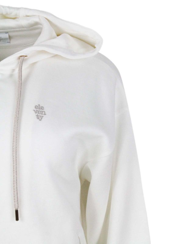 Pull Col Rond - Blanc shop online: ELEVENTY