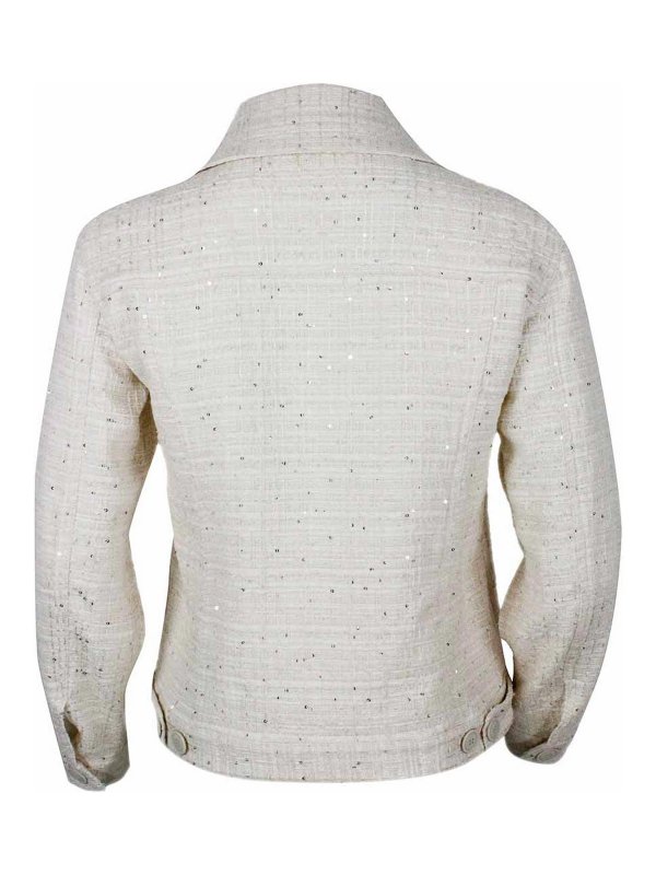 The Best Shops ELEVENTY: カジュアルジャケット - カジュアルジャケット - クリーム