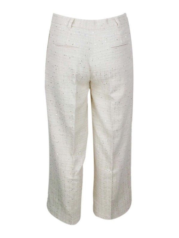 The Best Shops ELEVENTY: Casual Hosen - Casual Hose - Creme