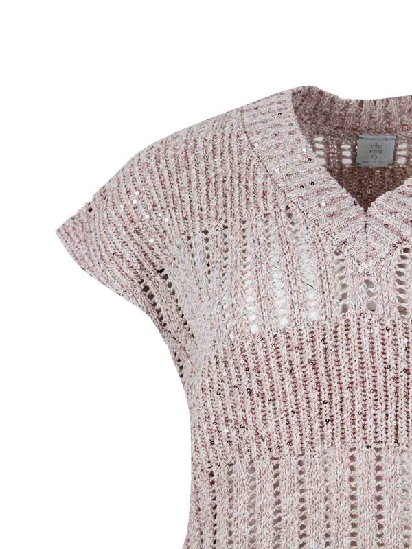 Pull Col Rond - Couleur Chair shop online: ELEVENTY