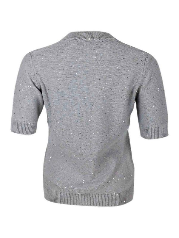 LORENA ANTONIAZZI: Suéteres con cuello pico online - Suéter Cuello Redondo - Gris