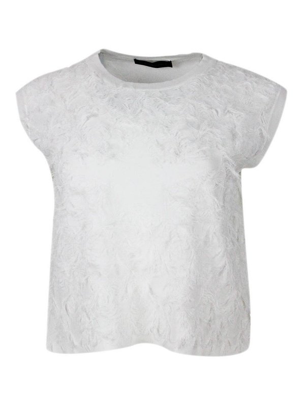 LORENA ANTONIAZZI: T-shirts - T-Shirt - Weiß