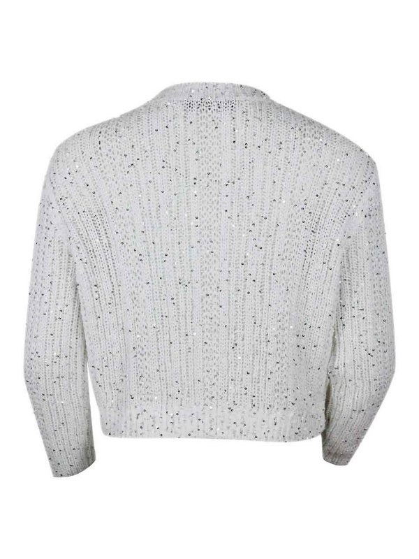 The Best Shops LORENA ANTONIAZZI: crew necks - Sweater  White