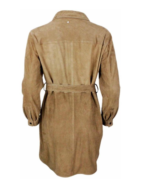 The Best Shops LORENA ANTONIAZZI: Knielange Kleider - Knielanges Kleid - Camel