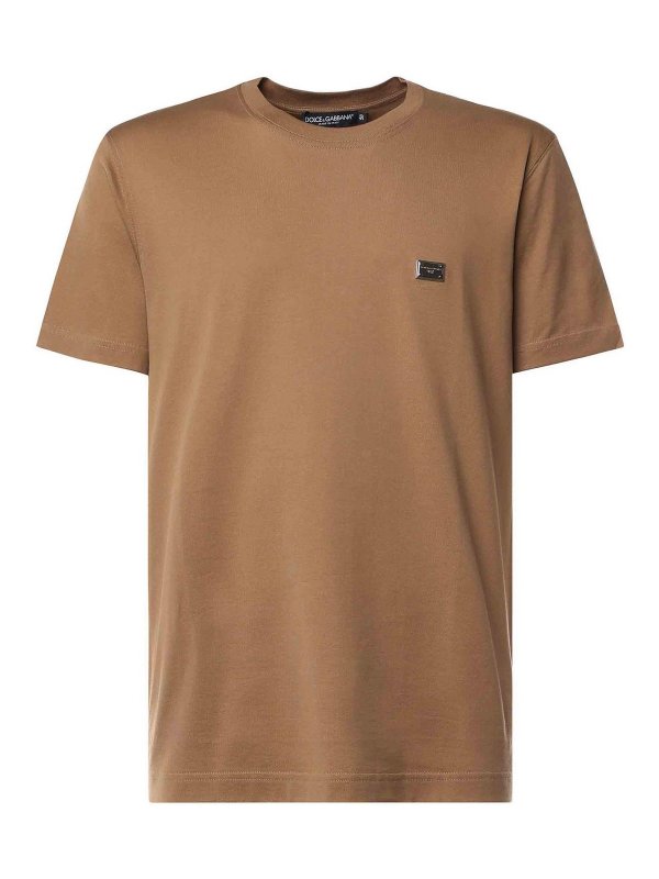 DOLCE & GABBANA: Camisetas - Camiseta - Marrón