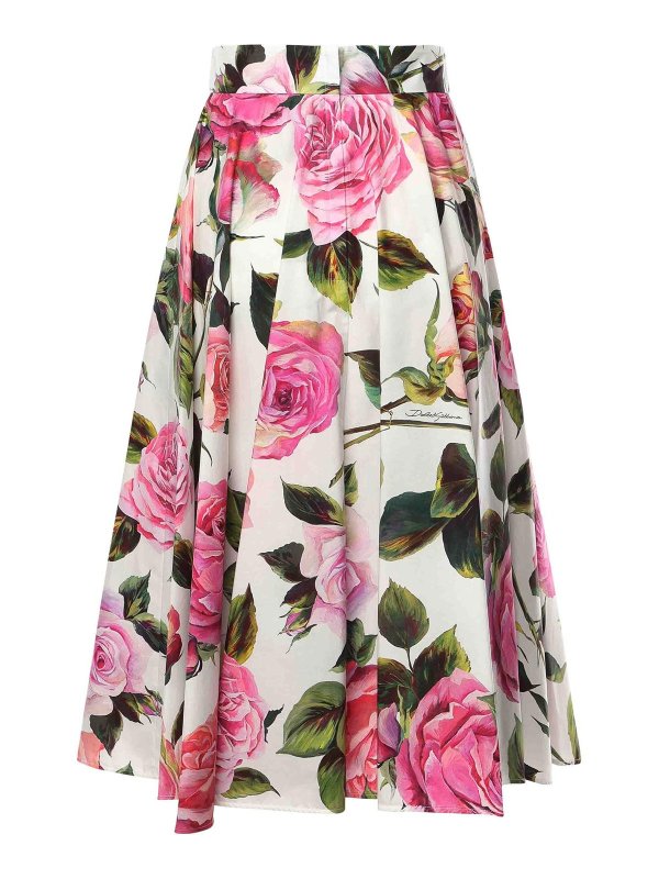 DOLCE & GABBANA: ニーレングススカート＆ミディ丈 online - 膝丈/ミディスカート - ヌードカラー