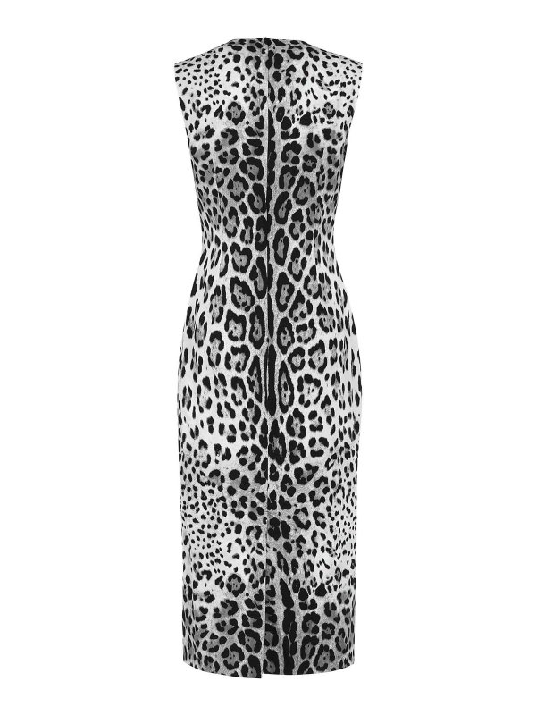DOLCE & GABBANA: maxi dresses online - Leopard Print Midi Dress