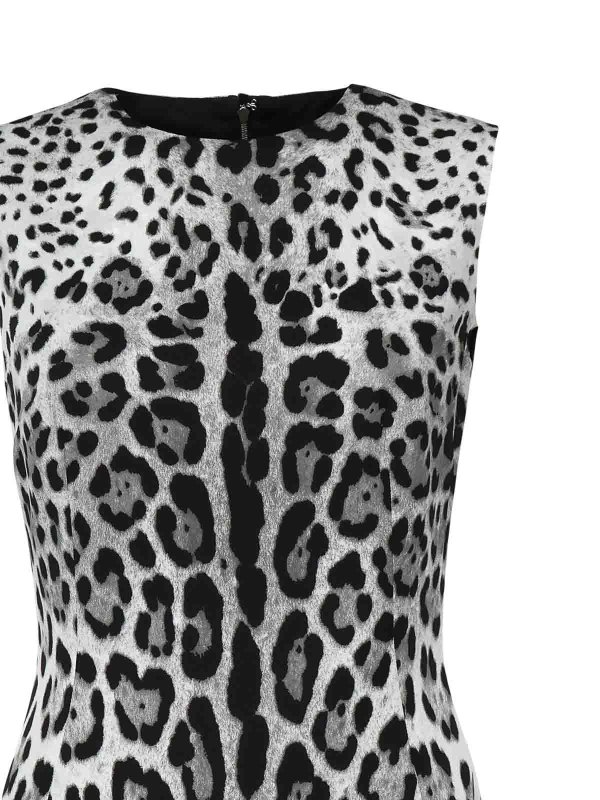 The Best Shops DOLCE & GABBANA: maxi dresses - Leopard Print Midi Dress