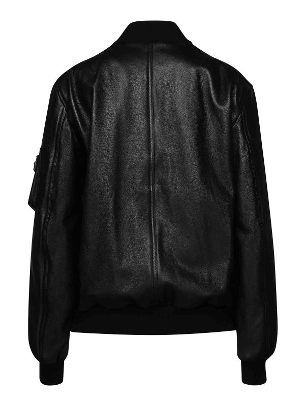 DOLCE & GABBANA: レザージャケット online - レザージャケット - 黒