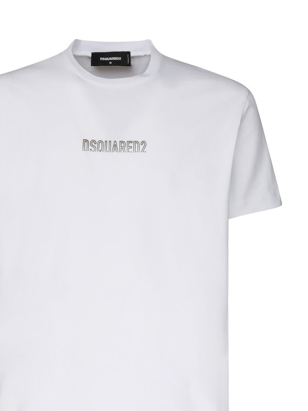 The Best Shops DSQUARED2: t-shirts - Cool Fit T-Shirt Outline Logo