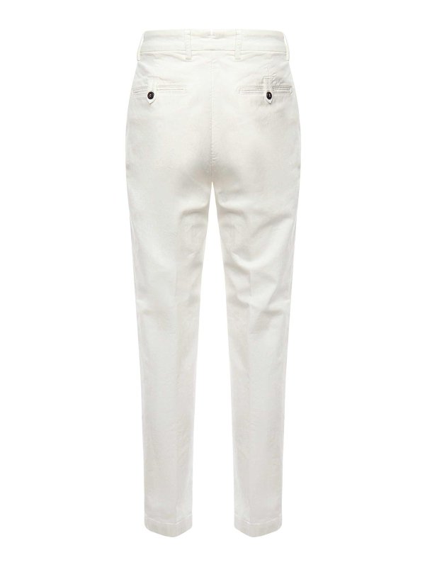 ELEVENTY: casual trousers online - White pants