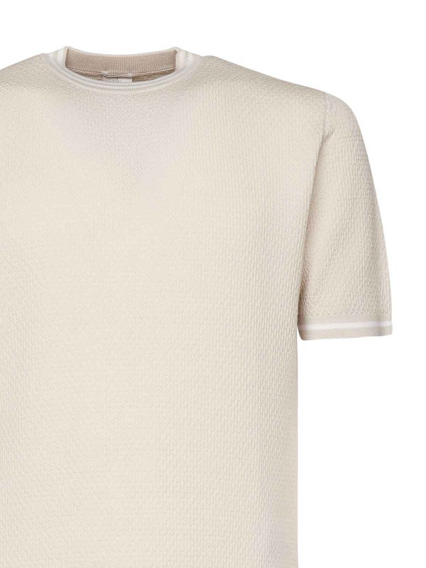 The Best Shops ELEVENTY: Strickpullover mit Rundhalsausschnitt - Rundhalspullover - Beige