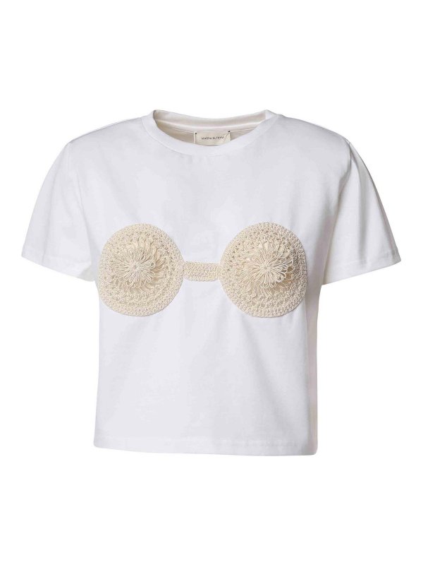 MAGDA BUTRYM: T-shirts - Kurzes Kleid - Weiß