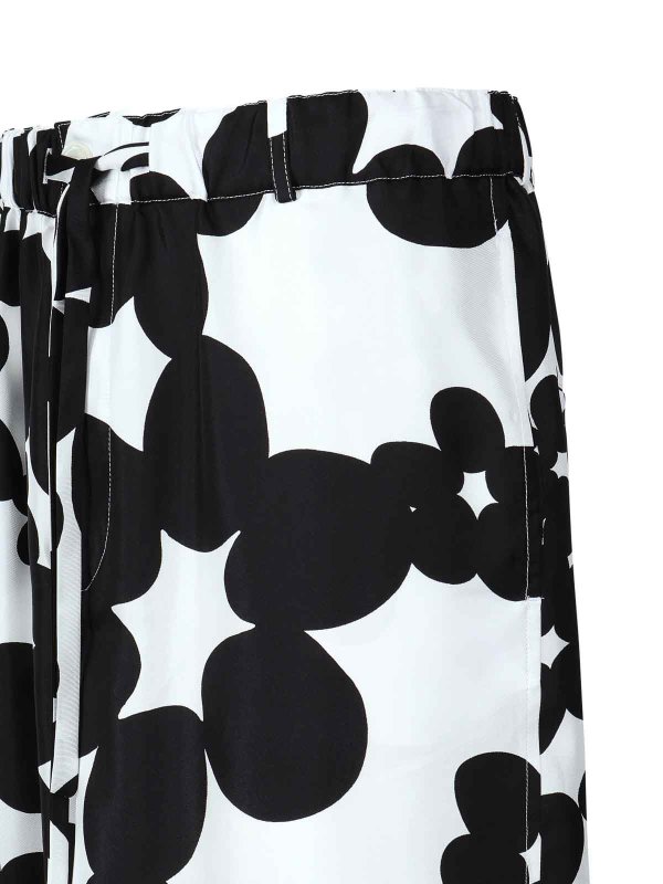 The Best Shops Marni: Trousers Shorts - Silk Bermuda Shorts With Dillies Print
