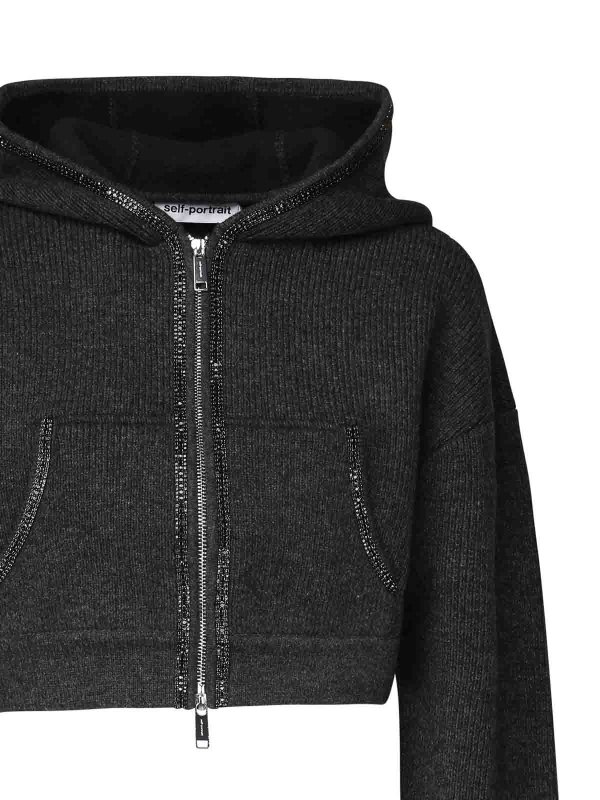 The Best Shops Self Portrait: Sweatshirts und Pullover - Sweatshirt - Grau