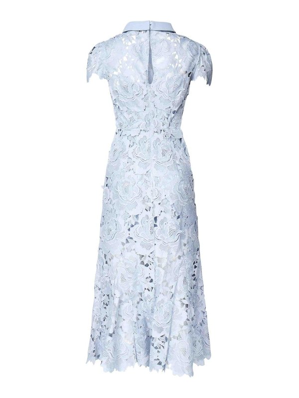 Self Portrait: ニーレングスドレス online - 膝丈ドレス - ブルー