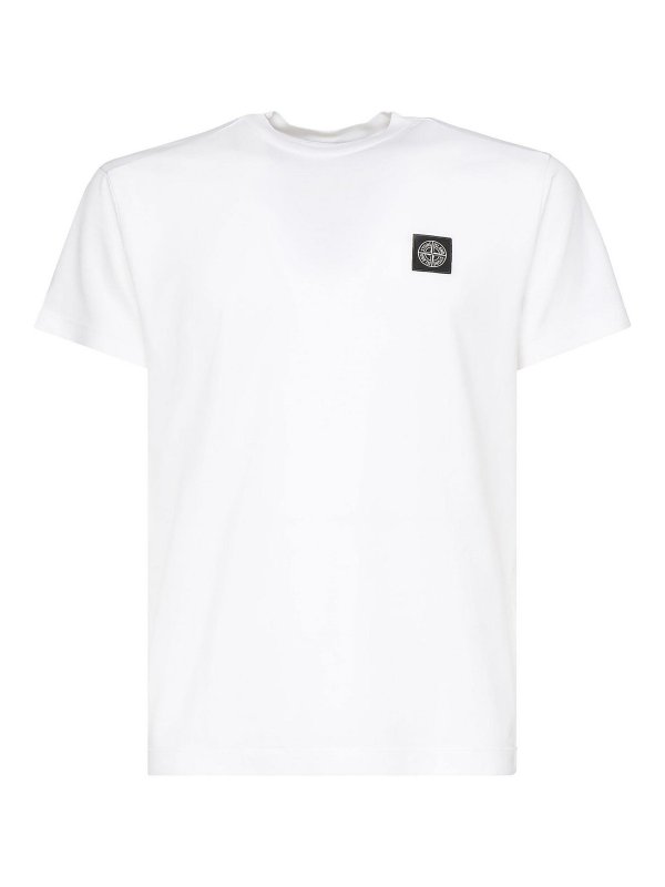 STONE ISLAND: T-shirts - T-Shirt - Weiß