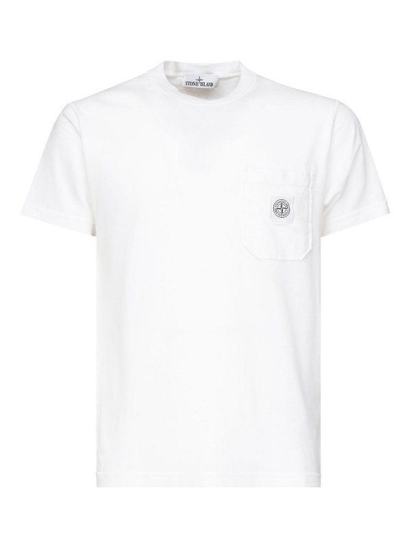 STONE ISLAND: t-shirts - Cotton T-shirt