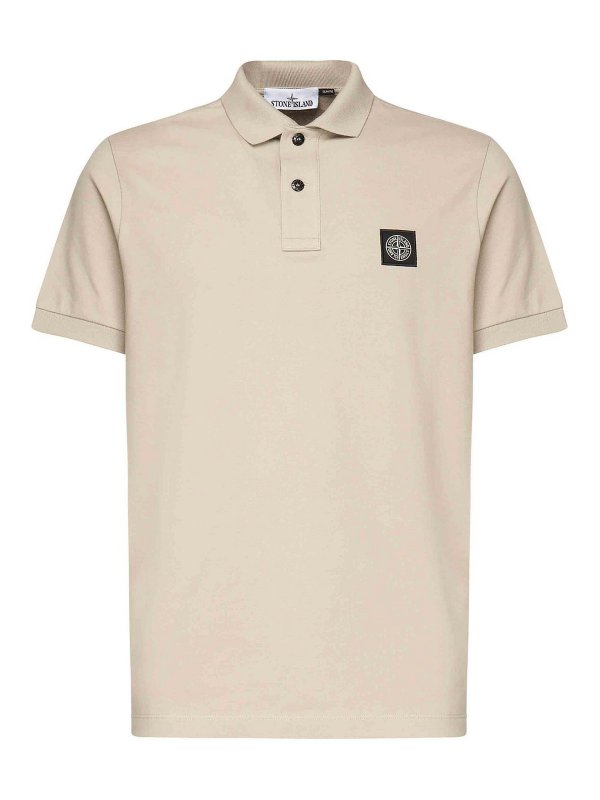 STONE ISLAND: ポロシャツ - ポロシャツ - ベージュ