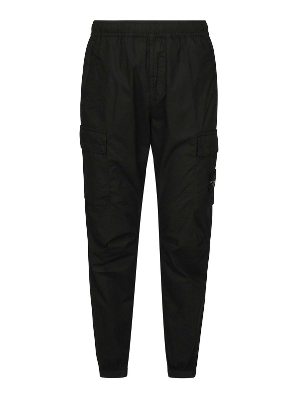 STONE ISLAND: Jeans Rectos - Vaqueros Rectos - Negro