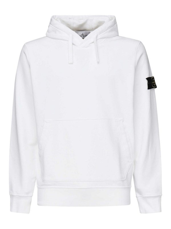 STONE ISLAND: Sudaderas y suéteres - Sudadera - Blanco