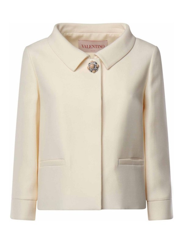 VALENTINO GARAVANI: ブレザー - ブレザー - 白